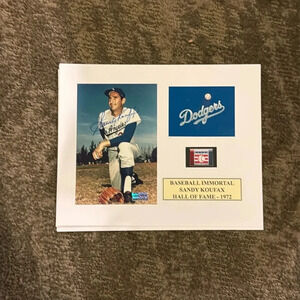 Dodgers Sandy koufax autographed  photo